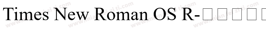 Times New Roman OS R字体转换